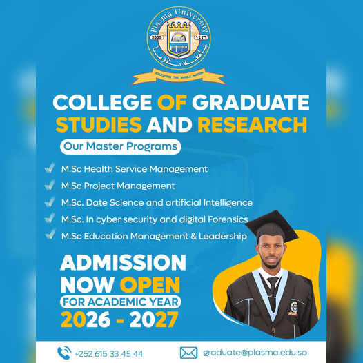 PLASMA UNIVERSITY POST-GRADUATE PROGRAM OPEN NOW